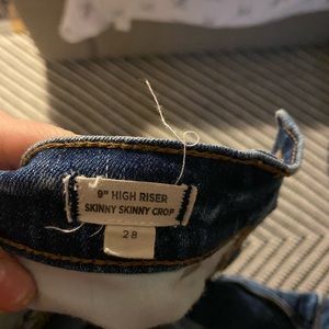 Madewell 9inch high riser skinny skinny crop